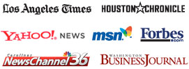Los Angeles Times, Houston Chronicle, Yahoo! News, MSN Money, Forbes, NBC6, Washington Business Journal